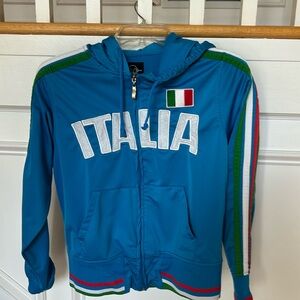 Italia zip up track jacket. Youth large